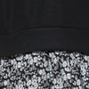 Fashionable Round Collar Long Sleeve Floral Print Spliced Faux Two Piece Women's Dress