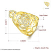 R749-A-8 Nickle Free Antiallergic New Fashion Jewelry 18K Gold Plated Ring