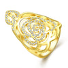 R749-A-8 Nickle Free Antiallergic New Fashion Jewelry 18K Gold Plated Ring