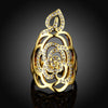 R749-A-8 Nickle Free Antiallergic New Fashion Jewelry 18K Gold Plated Ring