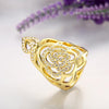 R749-A-8 Nickle Free Antiallergic New Fashion Jewelry 18K Gold Plated Ring