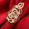 R749-A-8 Nickle Free Antiallergic New Fashion Jewelry 18K Gold Plated Ring