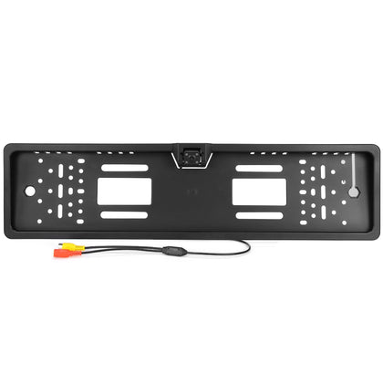 140 Degrees European Car License Plate Frame Auto Reverse Rear View Backup Camera 4 LED