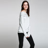 Stylish Slash Collar Long Sleeve Pure Color Knitted Pullover for Women