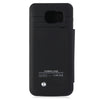 4200mAh Backup Battery Case External Power Bank Charger Case with Leather Cover for Samsung S6