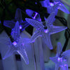 WTL - HX 30 Starfish Shape Solar LED Decorative Lamps String Light for Christmas Festival