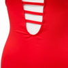 Sexy Halter Sleeveless Lace Up Pure Color Bodycon Midi Dress for Ladies