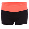 Active Elastic Waist Color Block Shorts for Women