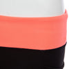 Active Elastic Waist Color Block Shorts for Women