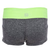 Active Elastic Waist Color Block Shorts for Women