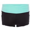 Active Elastic Waist Color Block Shorts for Women
