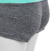 Active Elastic Waist Color Block Shorts for Women