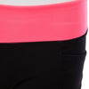 Active Elastic Waist Color Block Shorts for Women