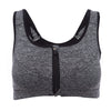Active U-Neck Pure Color Zippered Racerback Crop Top for Women
