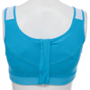 Active U-Neck Pure Color Zippered Racerback Crop Top for Women