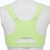 Active U-Neck Pure Color Zippered Racerback Crop Top for Women