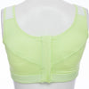 Active U-Neck Pure Color Zippered Racerback Crop Top for Women