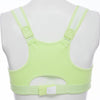 Active U-Neck Pure Color Zippered Racerback Crop Top for Women