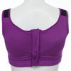 Active U-Neck Pure Color Zippered Racerback Crop Top for Women