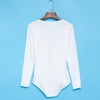 Sexy V-Neck Long Sleeve Criss Cross Pure Color Romper for Women