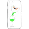 3D Liquid Flow Hourglass Translucent Anti-slip Back Cover Case for iPhone 6 / 6S