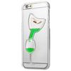 3D Liquid Flow Hourglass Translucent Anti-slip Back Cover Case for iPhone 6 / 6S