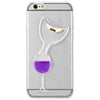 3D Liquid Flow Hourglass Translucent Anti-slip Back Cover Case for iPhone 6 / 6S