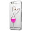 3D Liquid Flow Hourglass Translucent Anti-slip Back Cover Case for iPhone 6 / 6S