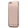 2 in 1 Ultrathin Detachable Metal Bumper Transparent Back Case Cover for iPhone 6 Plus 6s Plus