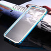 2 in 1 Ultrathin Detachable Metal Bumper Transparent Back Case Cover for iPhone 6 Plus 6s Plus