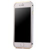 2 in 1 Ultrathin Detachable Metal Bumper Transparent Back Case Cover for iPhone 6 Plus 6s Plus