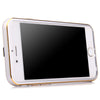 2 in 1 Ultrathin Detachable Metal Bumper Transparent Back Case Cover for iPhone 6 Plus 6s Plus