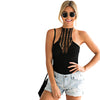 Sexy Halter Hollow Out Backless Bodycon Romper for Ladies