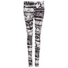 Trendy Handed-Painting Elastic Waist Print Skinny Leggings for Women
