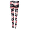Trendy Elastic Waist Tribal Print Skinny Leggings for Ladies