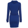 Turtleneck Long Sleeve Blouse + Pure Color Bodycon Skirt Two Piece Dress for Women