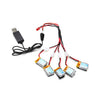 KH22 - 001 5 x 3.7V 220mAh LiPo Battery / Cable Set Accessory for JJRC H22 Quadcopter