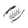 KH22 - 001 5 x 3.7V 220mAh LiPo Battery / Cable Set Accessory for JJRC H22 Quadcopter