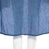 Shirt Collar Long Sleeve Button Design Asymmetrical Denim Dress for Women