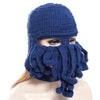 Trendy Men Women Handmade Knitting Wool Octopus Adult Hat