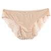 Sexy Low Waist Lace Spliced See-Through Briefs for Women