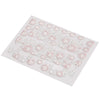 3D Nail Art Decal Tips Embossed Pink Flowers Design Stickers