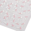 3D Nail Art Decal Tips Embossed Pink Flowers Design Stickers