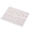 3D Nail Art Decal Tips Embossed Pink Flowers Design Stickers