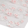3D Nail Art Decal Tips Embossed Pink Flowers Design Stickers