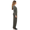 Sexy Plunging Neck Long Sleeve Asymmetrical Maxi Dress for Ladies