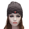 Fashionable Star Decorated Two-Double Knited Skullies Beanie Hat