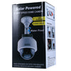 Solar Energy Realistic Dummy Dome Camera Surveillance Security with CCTV Sticker Blinking Red LED Light