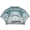 Foldable 6 Hole Automatic Retractable Fishing Shrimp Trap
