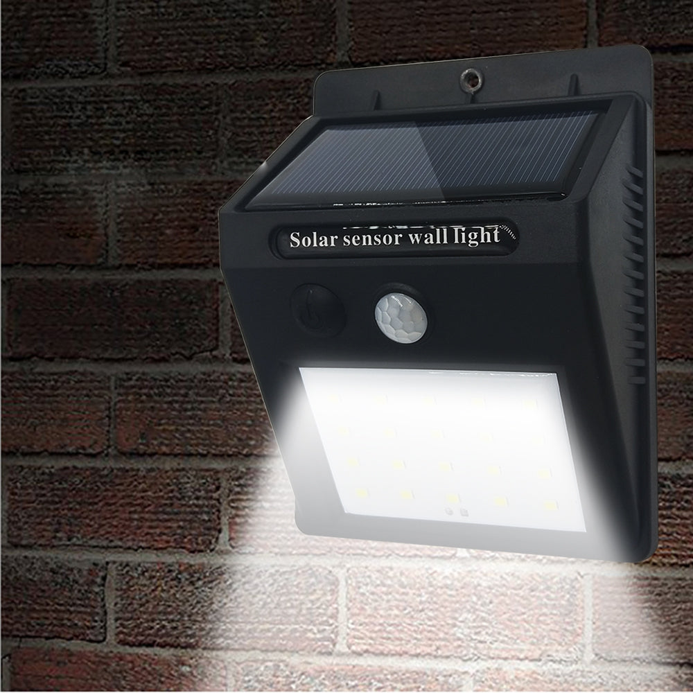 BRELONG 25LED Solar Body Sensor Wall Lamp Garden Lights